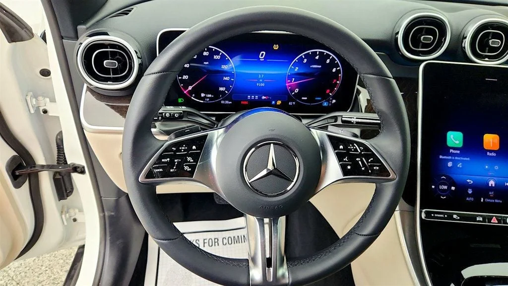Used 2025 Polar White Mercedes-Benz GLC 300 4MATIC® SUV w/ Panorama Sunroof & 19