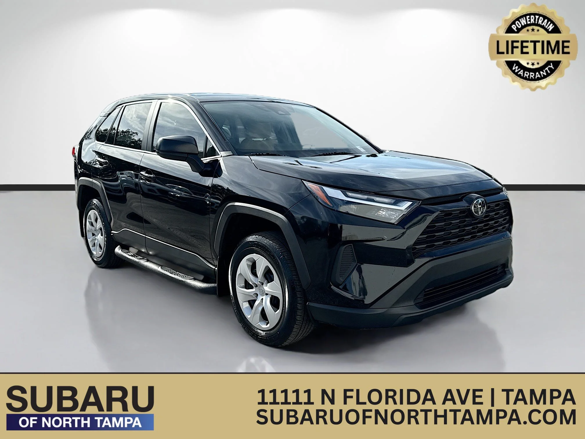 Used 2025 Midnight Black Metallic Toyota LE image 1
