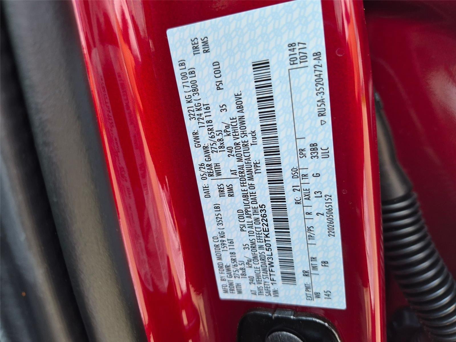 New 2026 Ruby Red Metallic Tinted Clearcoat Ford XLT image 35