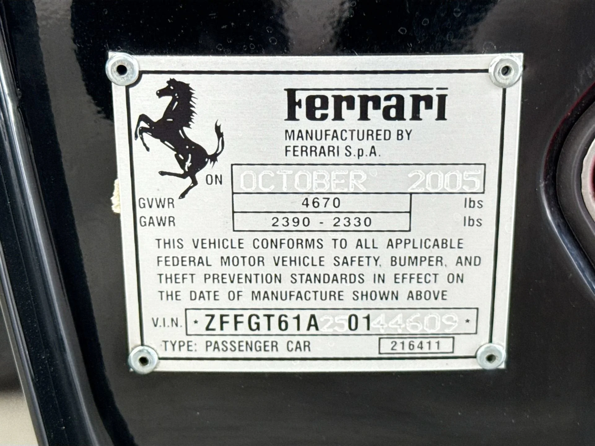 Used 2005 Nero Ferrari F1A image 25