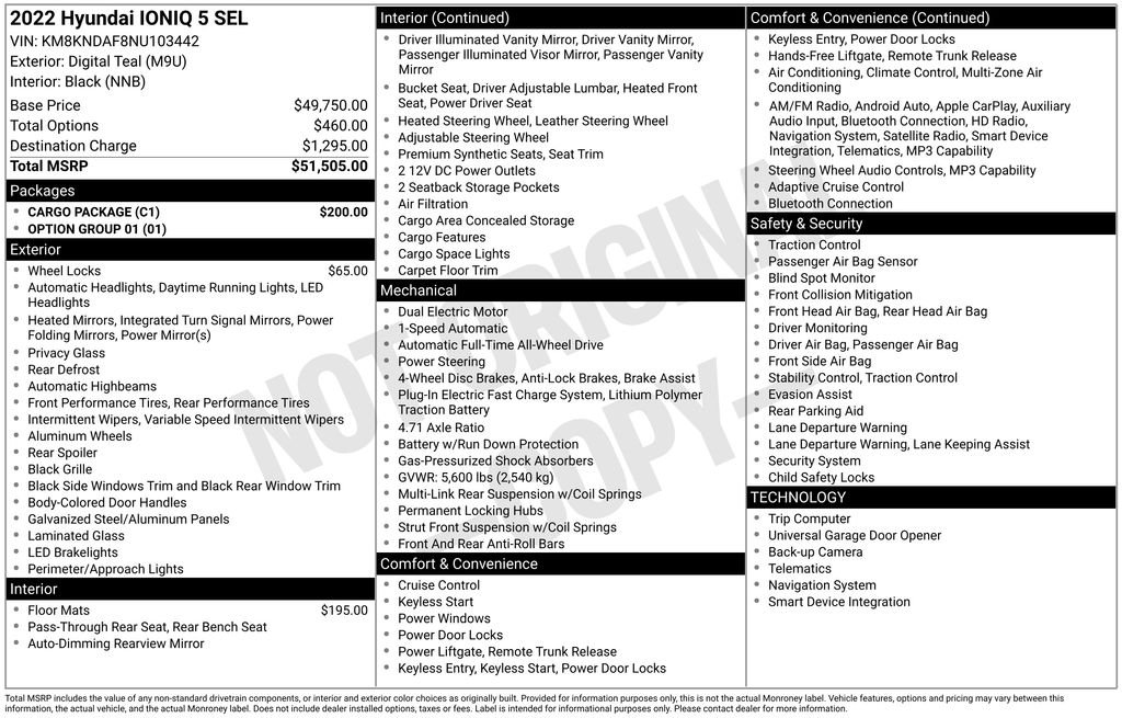 Used 2022 Green Hyundai SEL image 7