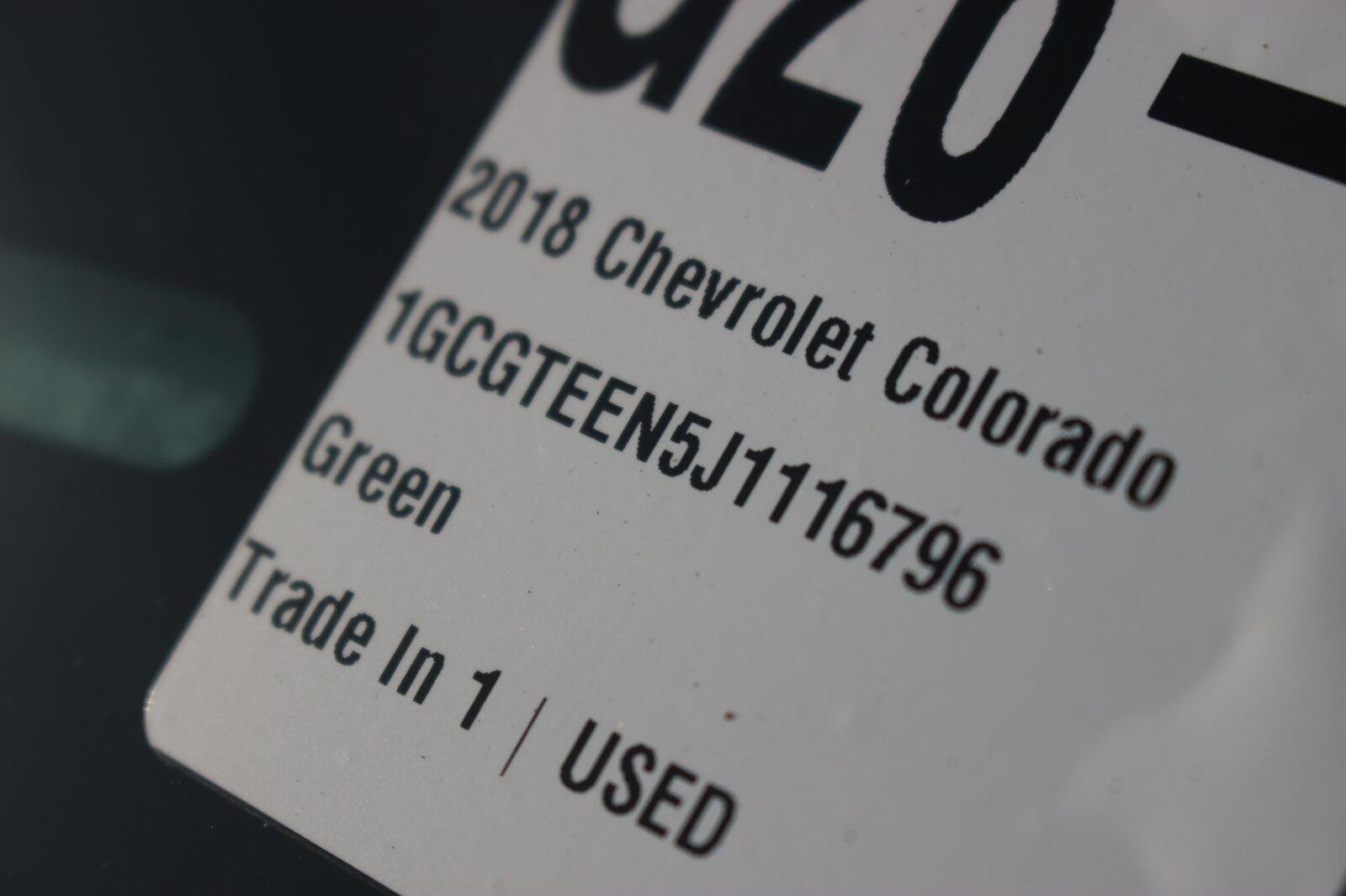 Used 2018 DEEPWOOD GREEN METALLIC Chevrolet 4WD ZR2 image 40