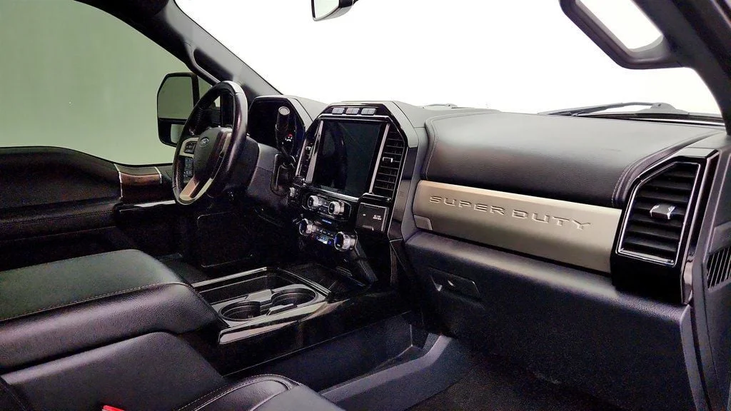 Used 2022 Star White Metallic Tri-Coat Ford Black Widow LARIAT 4WD Crew Cab 6.75
