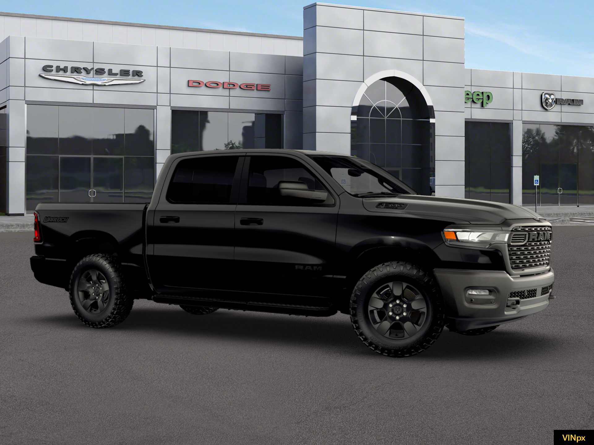 New 2026 Diamond Black Crystal Pearl-Coat Exterior Paint RAM Warlock image 10