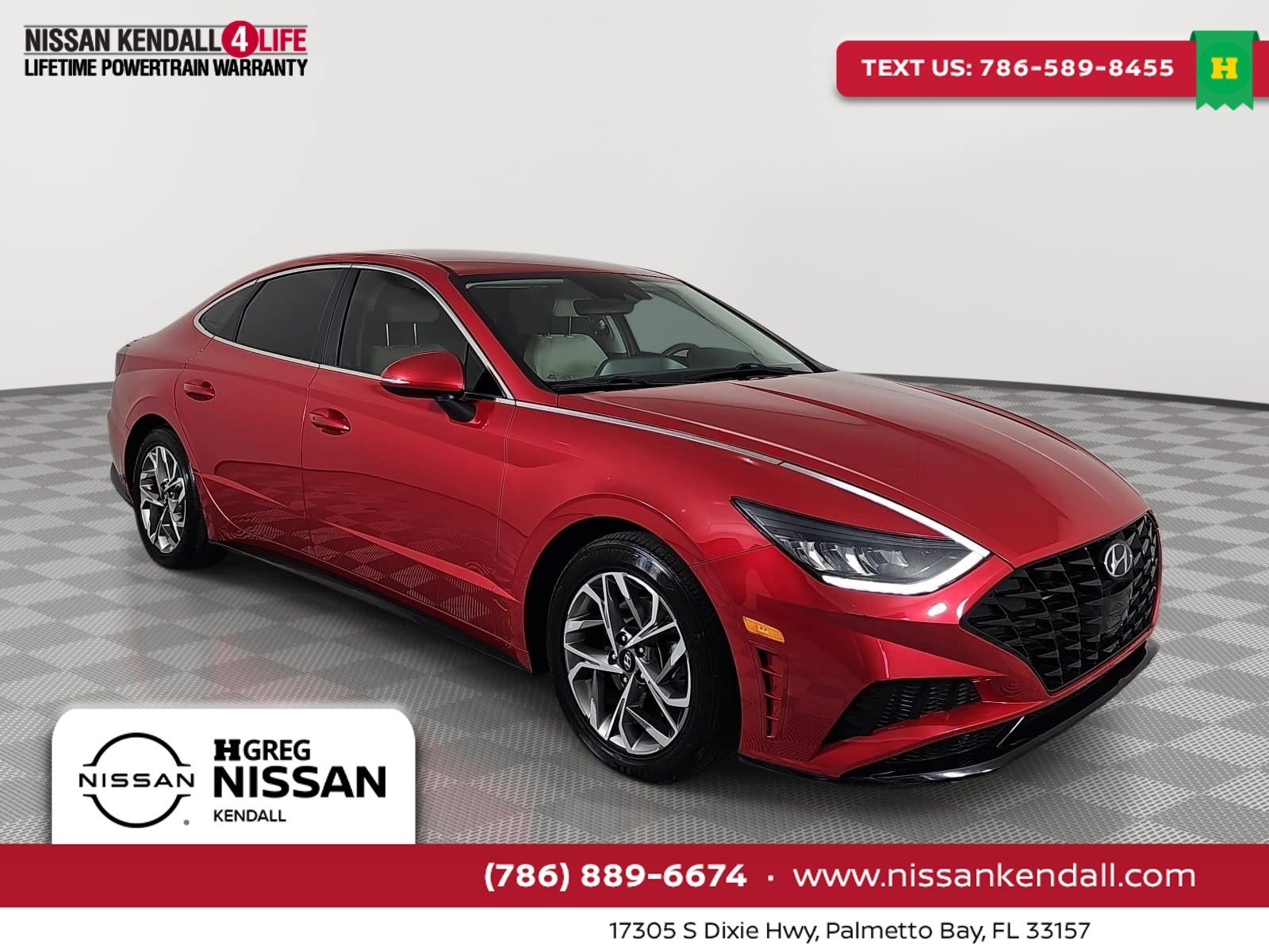 Used 2021 Red Hyundai SEL image 1