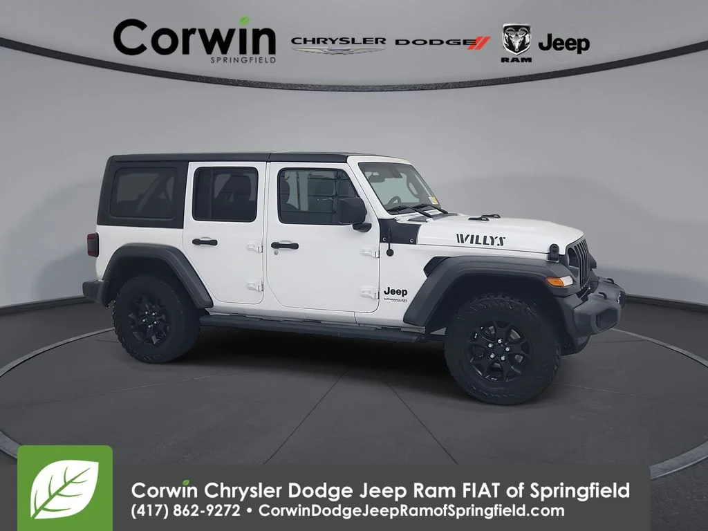 Certified Used 2020 White Jeep Unlimited Sport image 1