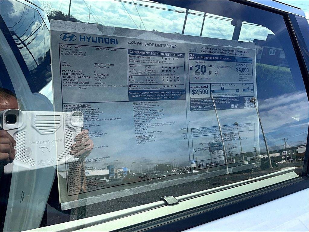 New 2026 White Hyundai Limited AWD image 30