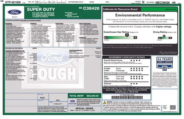 2021 Ford F-250 Super Duty Platinum - Photo 79