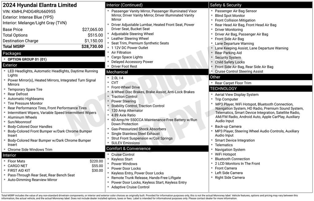 Used 2024 Blue Hyundai Limited image 32