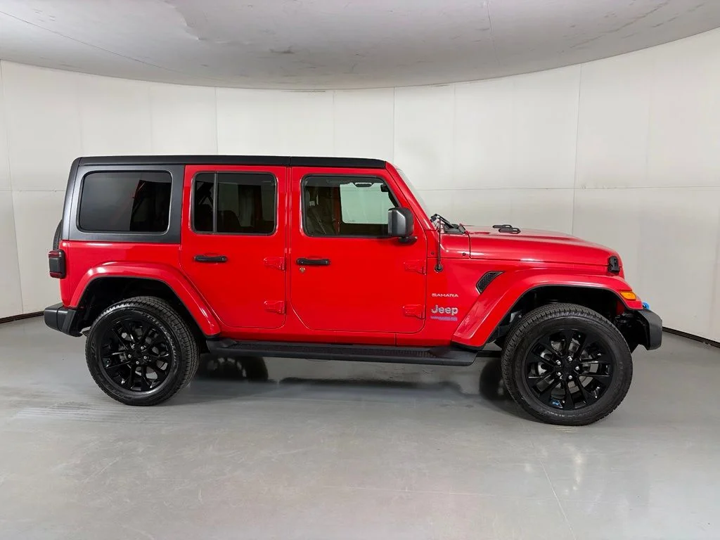 Used 2022 Red Jeep Unlimited Sahara 4xe image 9