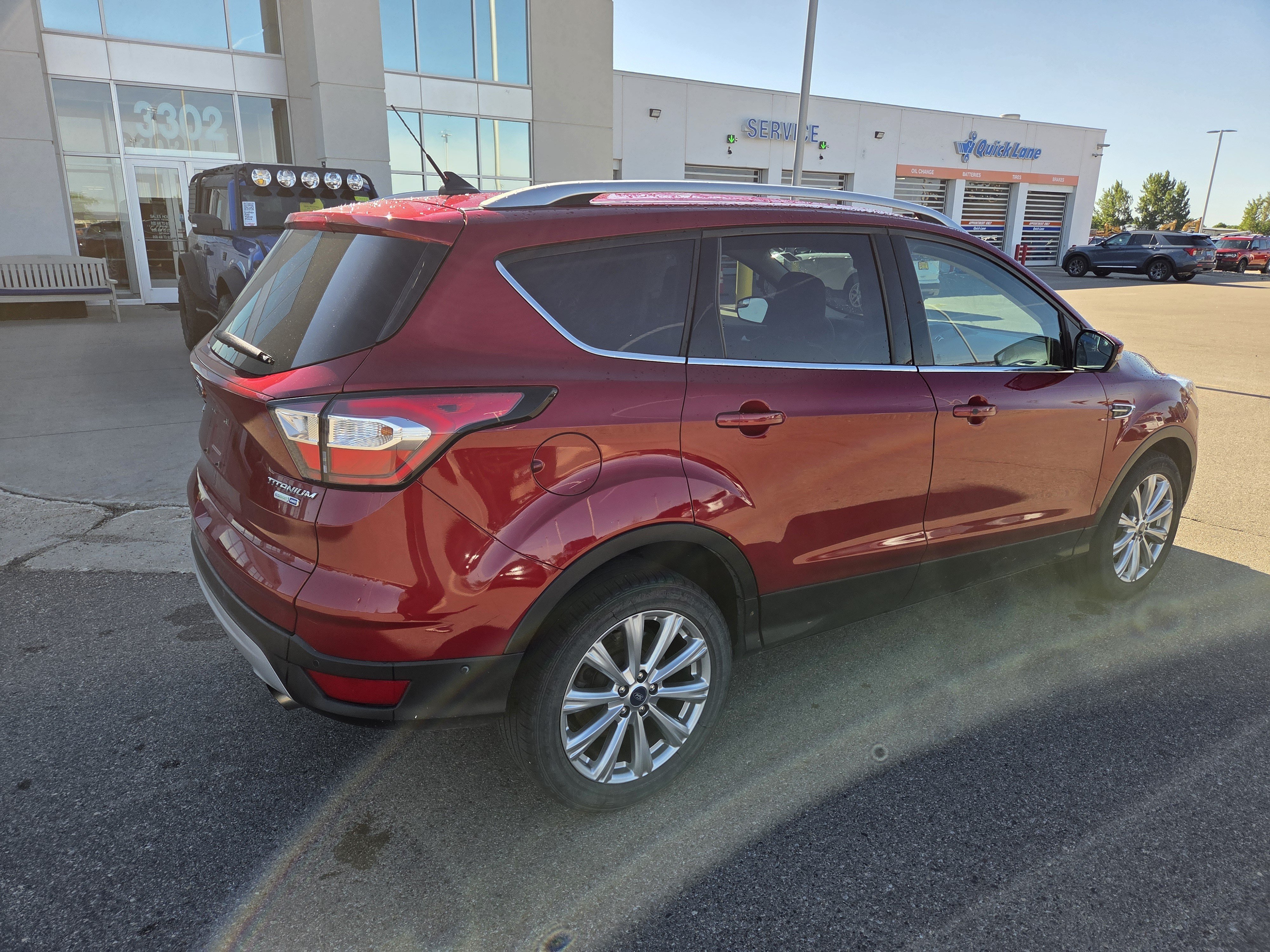 Used 2018 Red Ford Titanium image 3
