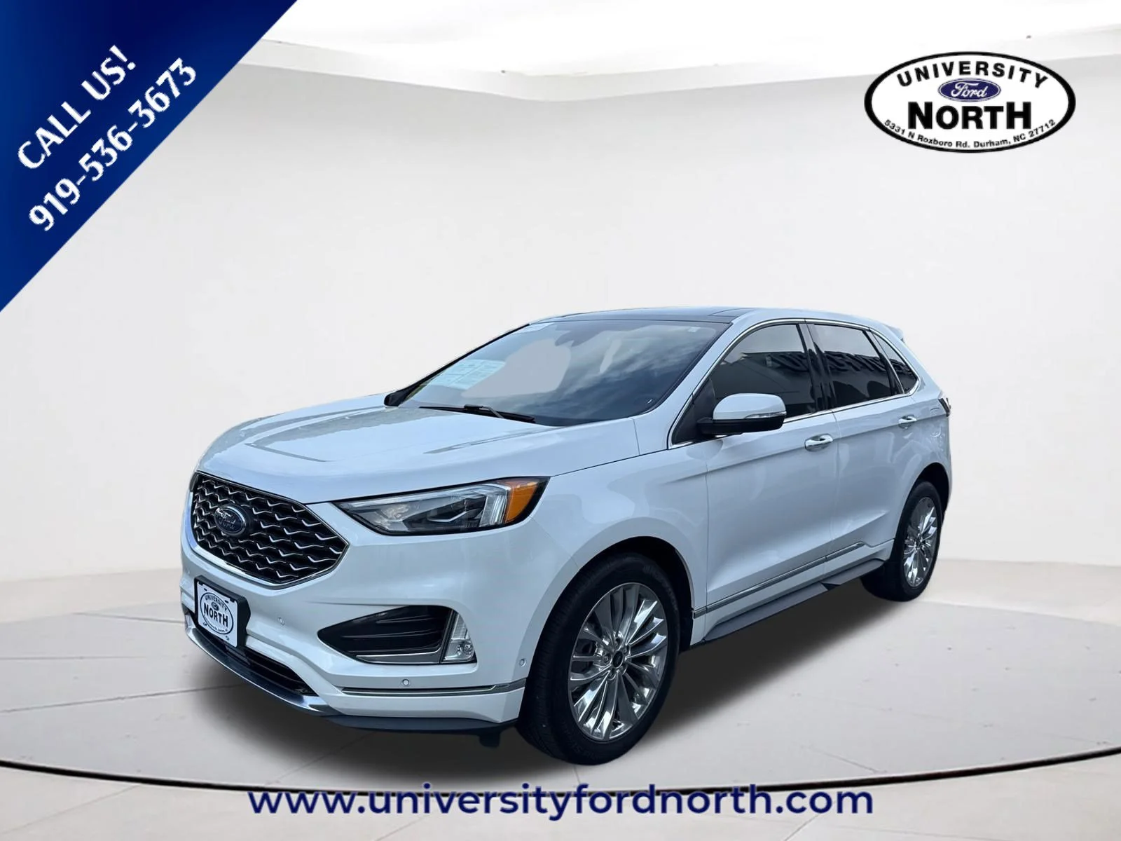 Used 2024 Star White Metallic Tri-Coat Ford Titanium image 3