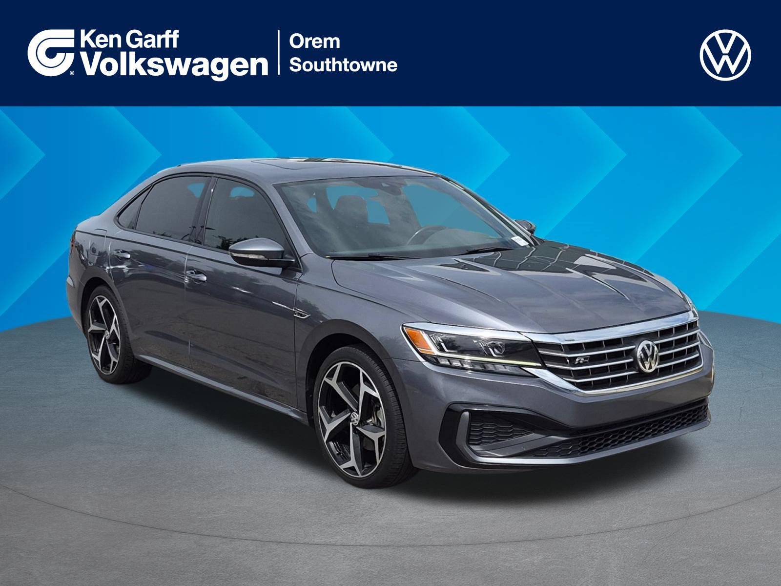 Used 2021 Platinum Gray Metallic Volkswagen 2.0T R-Line image 1