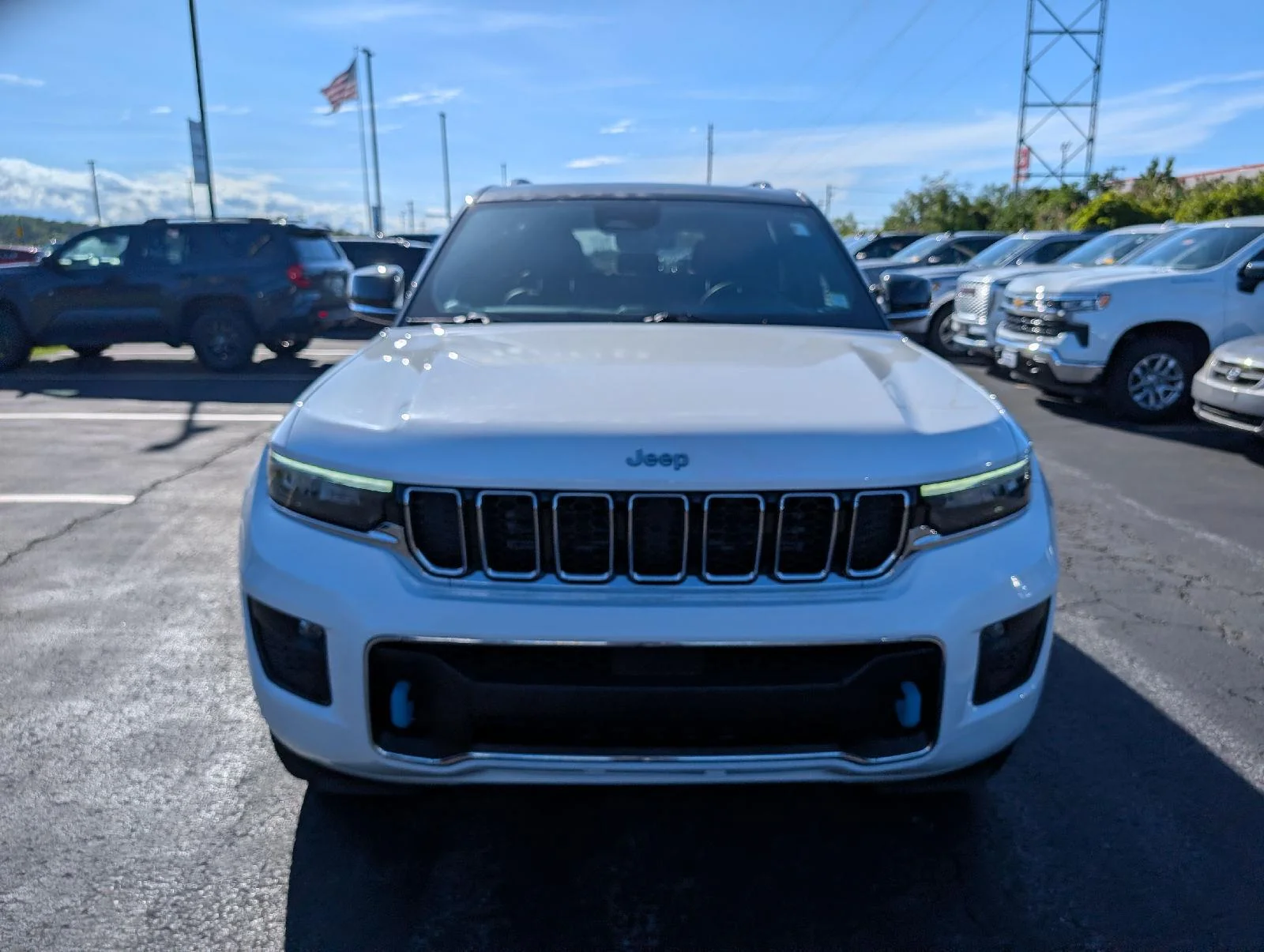 Used 2024 Bright White Clearcoat Jeep Overland image 2