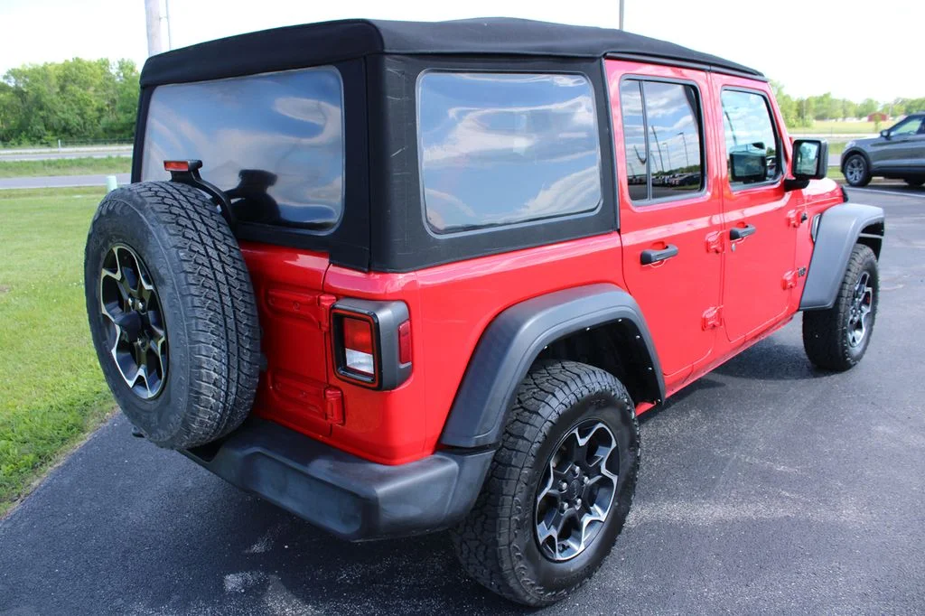 Used 2021 Firecracker Red Clearcoat Jeep Unlimited Sport S image 12