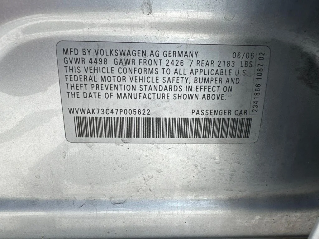 Used 2007 Black Volkswagen 2.0T image 14