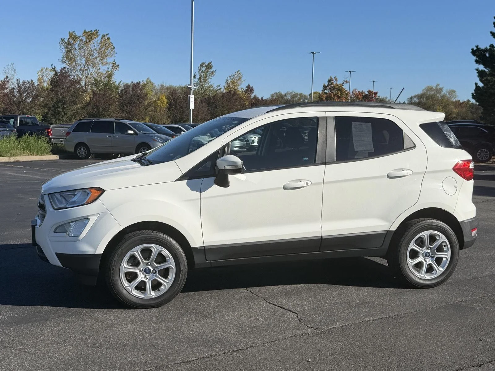 Used 2019 Diamond White Ford SE image 2