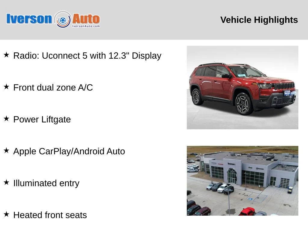 New 2026 Red Hot Pearl-Coat Exterior Paint Jeep Laredo image 2