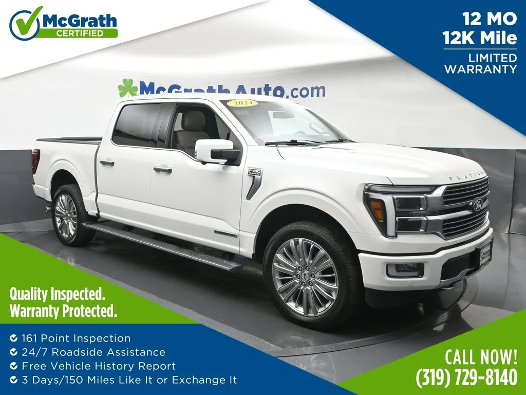 Certified Used 2024 White Ford Platinum image 1