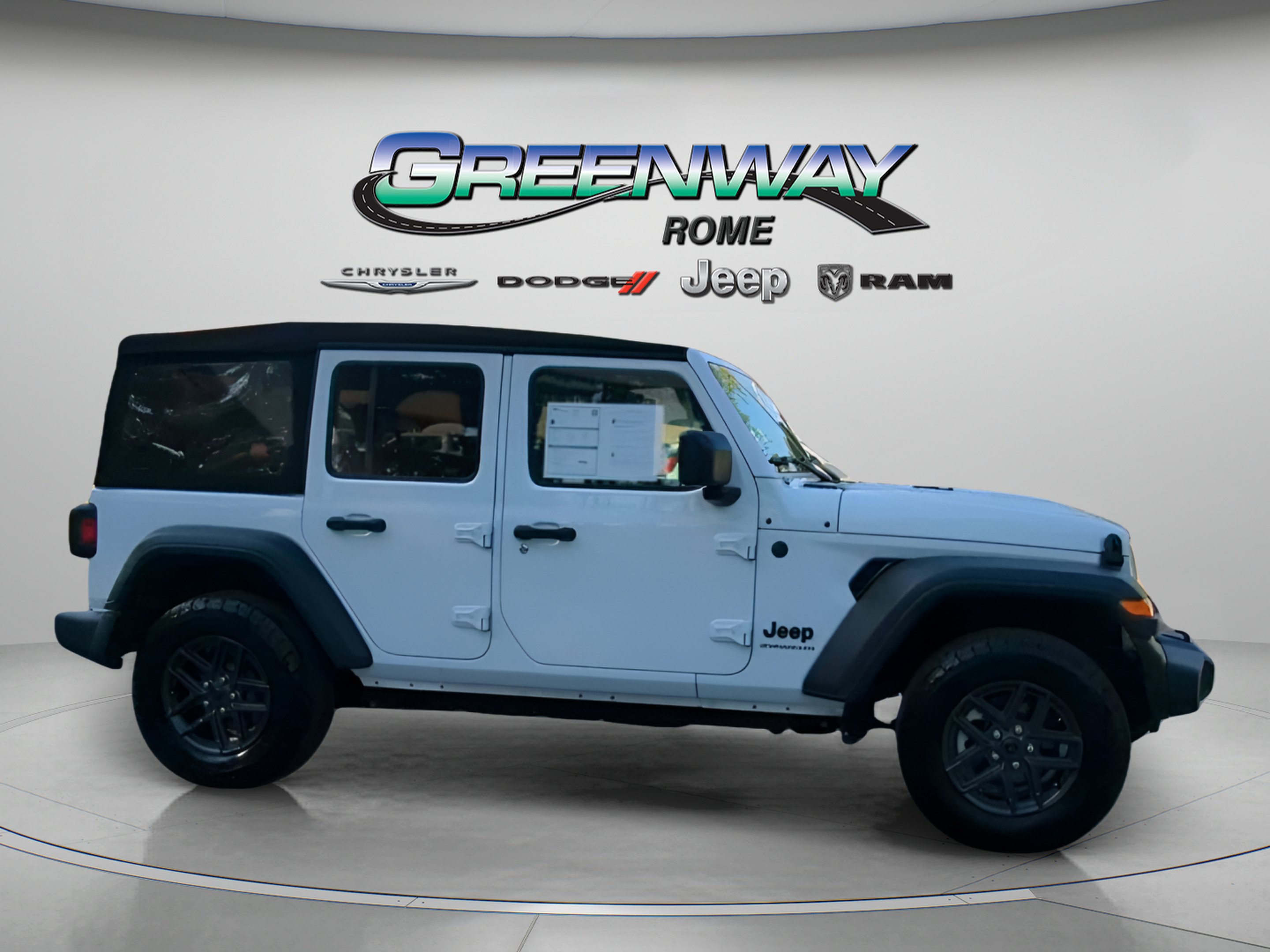 Used 2024 Bright White Clearcoat Jeep Sport S image 37