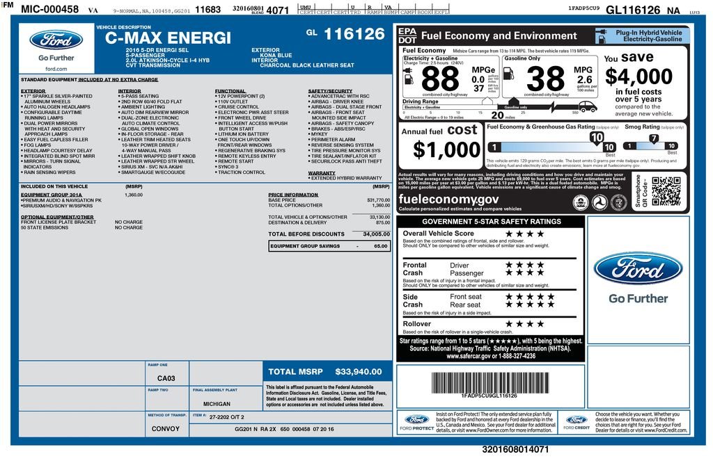 Used 2016 Blue Ford SEL image 25