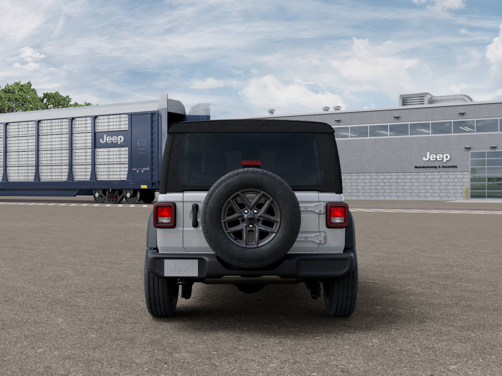 New 2026 Bright White Clear-Coat Exterior Paint Jeep Sport image 7