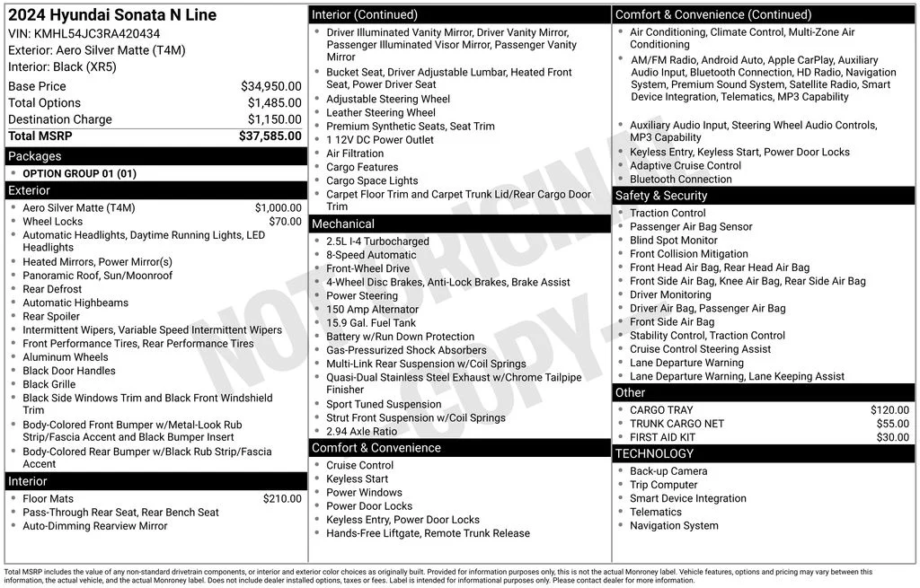 Used 2024 Silver Hyundai N Line image 7
