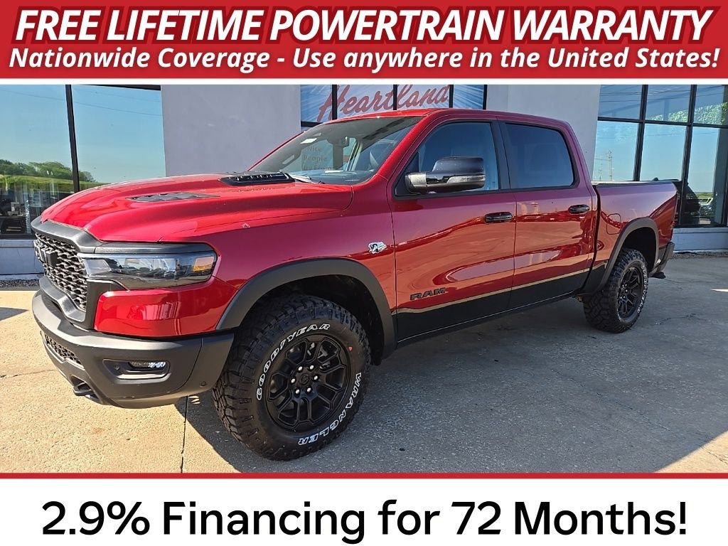 New 2026 Molten Red Pearl-Coat Exterior Paint RAM Rebel image 3