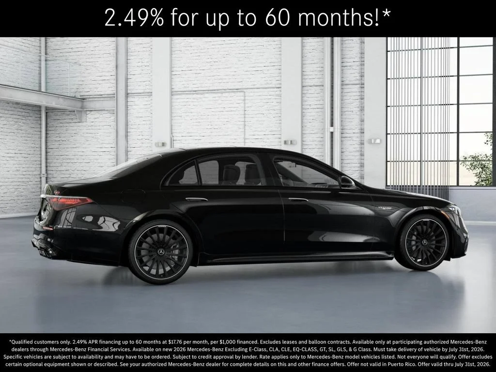 New 2026 Obsidian Black Metallic Mercedes-Benz AMG® S 63 E 4MATIC Sedan image 60