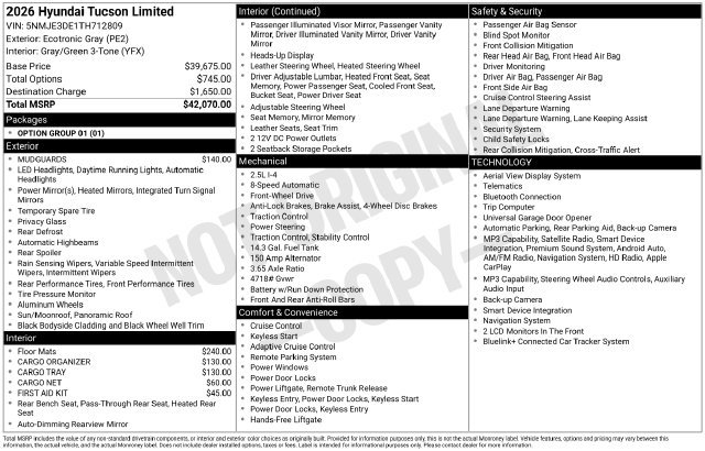 Used 2026 Gray Hyundai Limited image 2