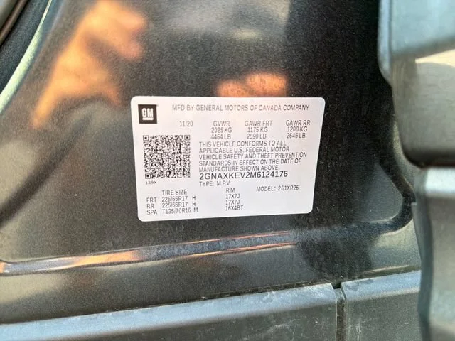 Used 2021 NIGHTFALL GRAY METALLIC Chevrolet LT image 33