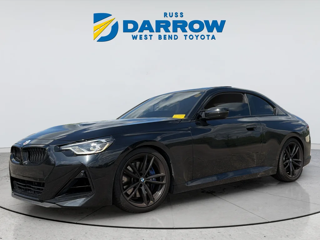 Used 2022 Black BMW M240i xDrive image 1