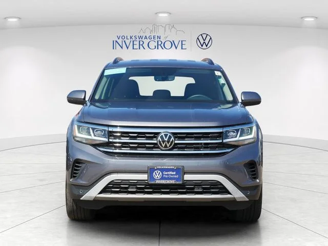 Certified 2023 Volkswagen Atlas SE w/Tech with VIN 1V2HR2CA6PC516167 for sale in Inver Grove Heights, Minnesota