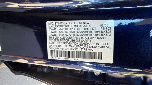 New 2026 Obsidian Blue Pearl Honda RTL image 32