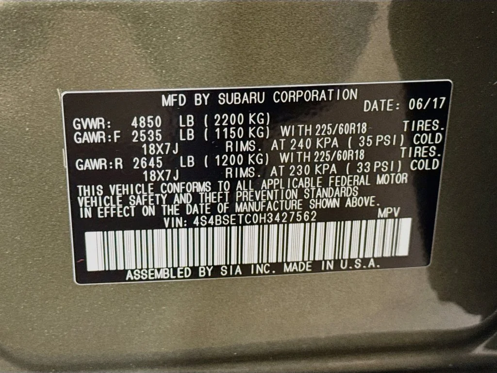 Used 2017 Green Subaru 3.6R image 42