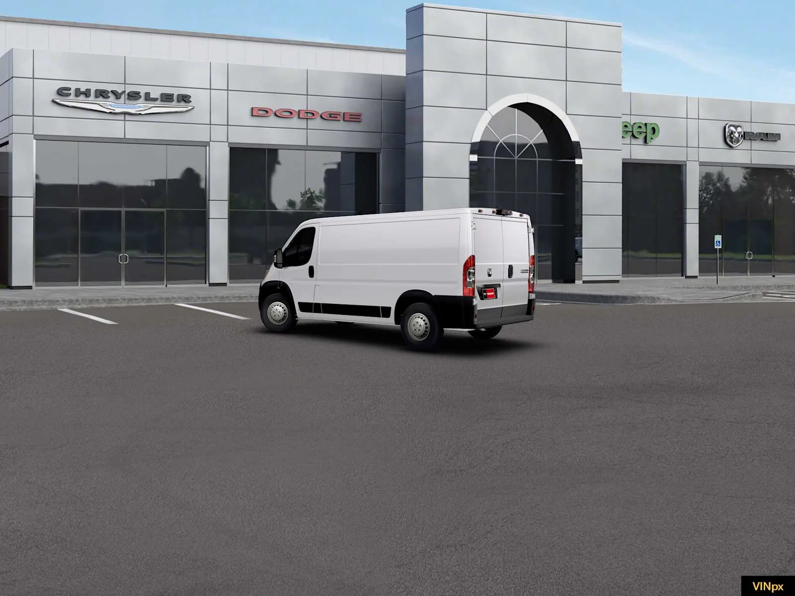 New 2026 Bright White Clear-Coat Exterior Paint RAM Tradesman image 4