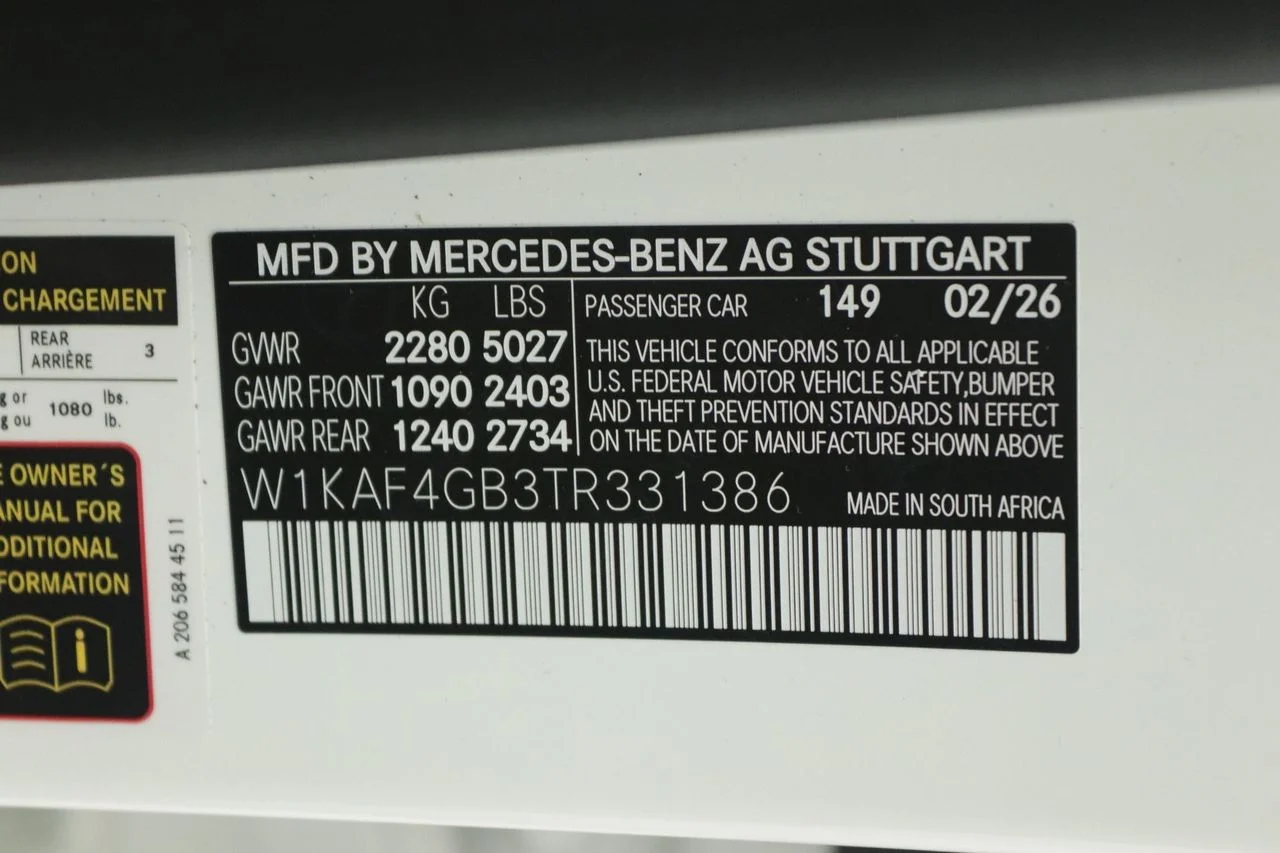 New 2026 Polar White Mercedes-Benz C 300 image 12