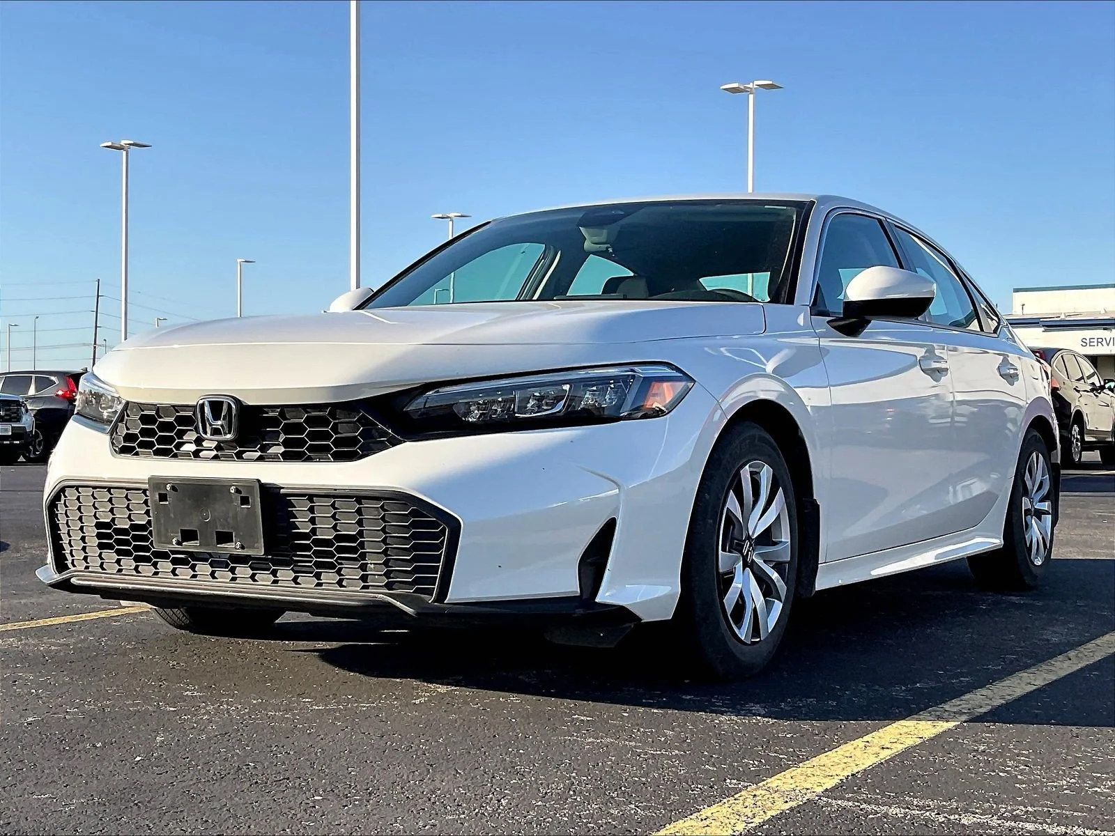 Certified Used 2025 Platinum White Pearl Honda LX image 4