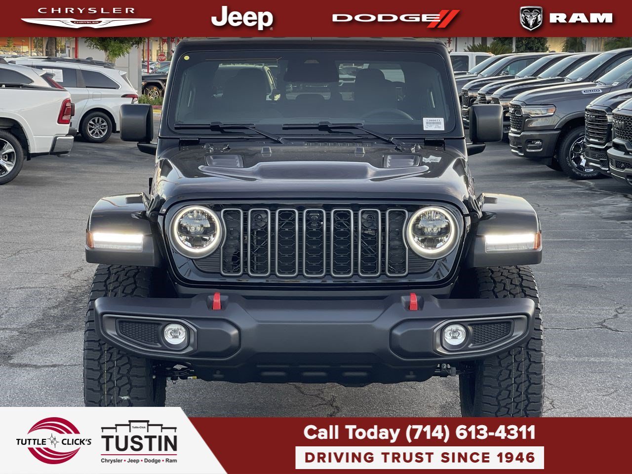 New 2026 Black Clearcoat Jeep Rubicon image 2