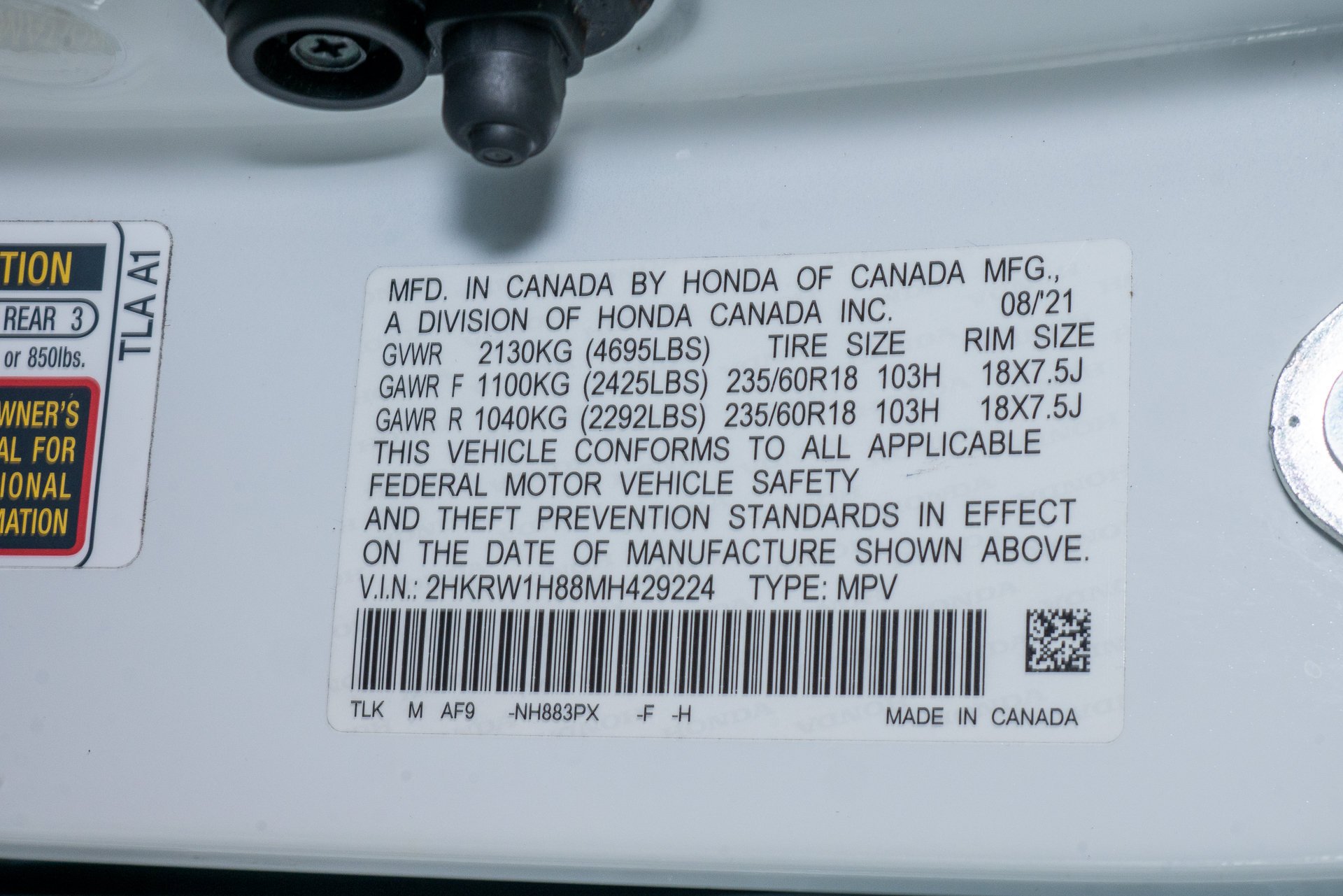 Used 2021 White Honda EX-L image 36