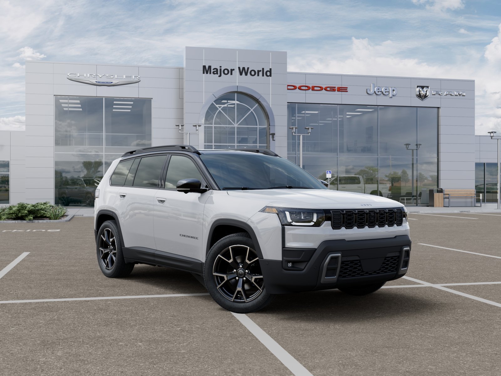 New 2026 Bright White Clear-Coat Exterior Paint Jeep  image 5