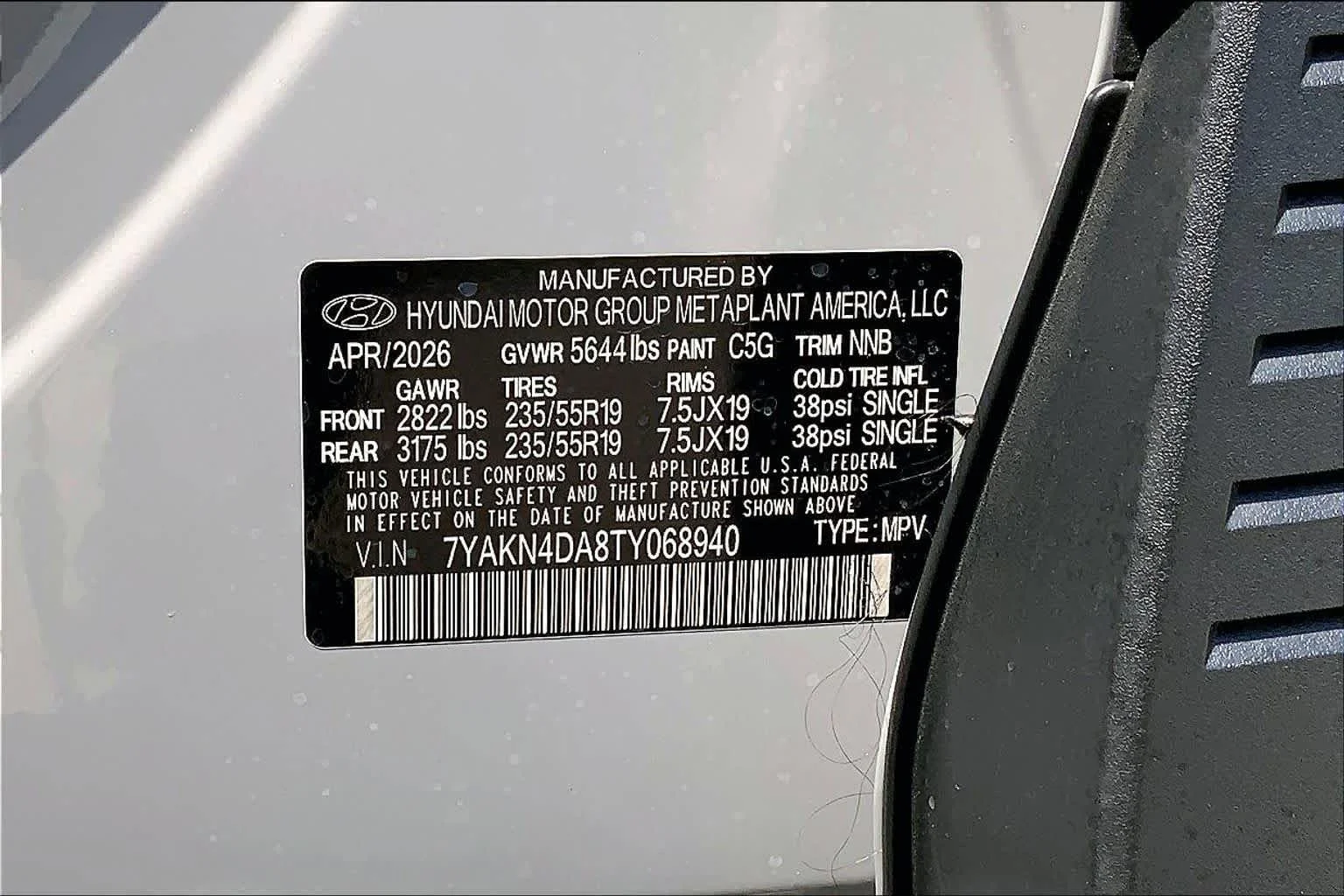 New 2026 Cyber Gray Hyundai SEL image 19