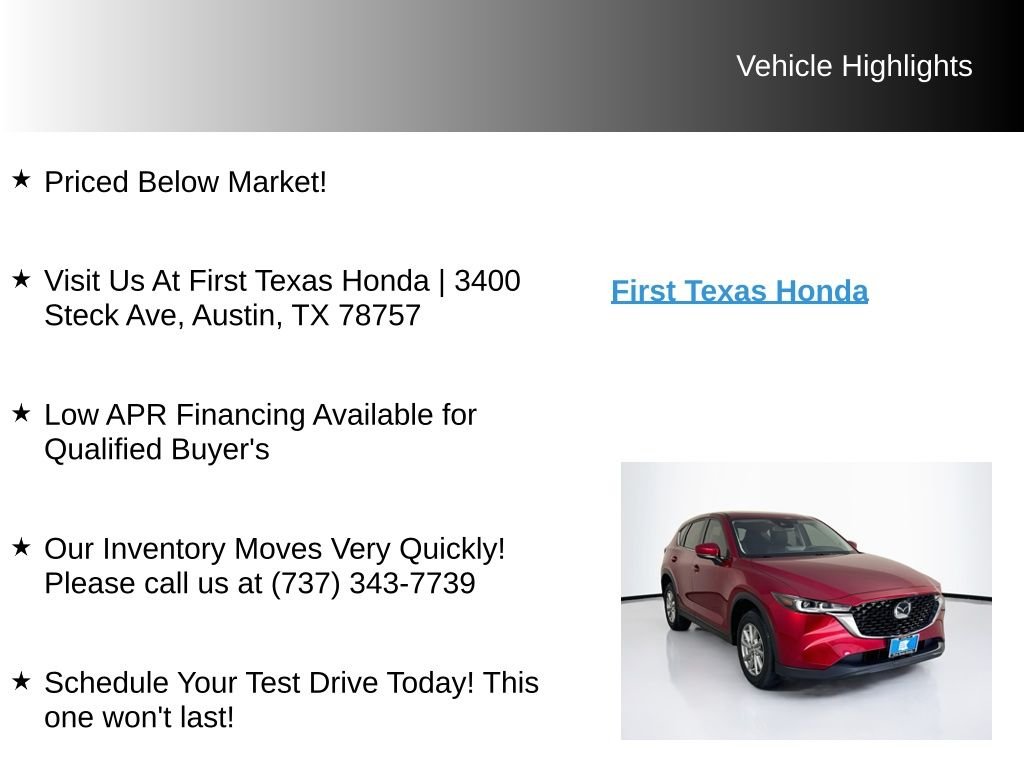Used 2023 Soul Red Crystal Metallic Mazda 2.5 S Preferred Package image 10