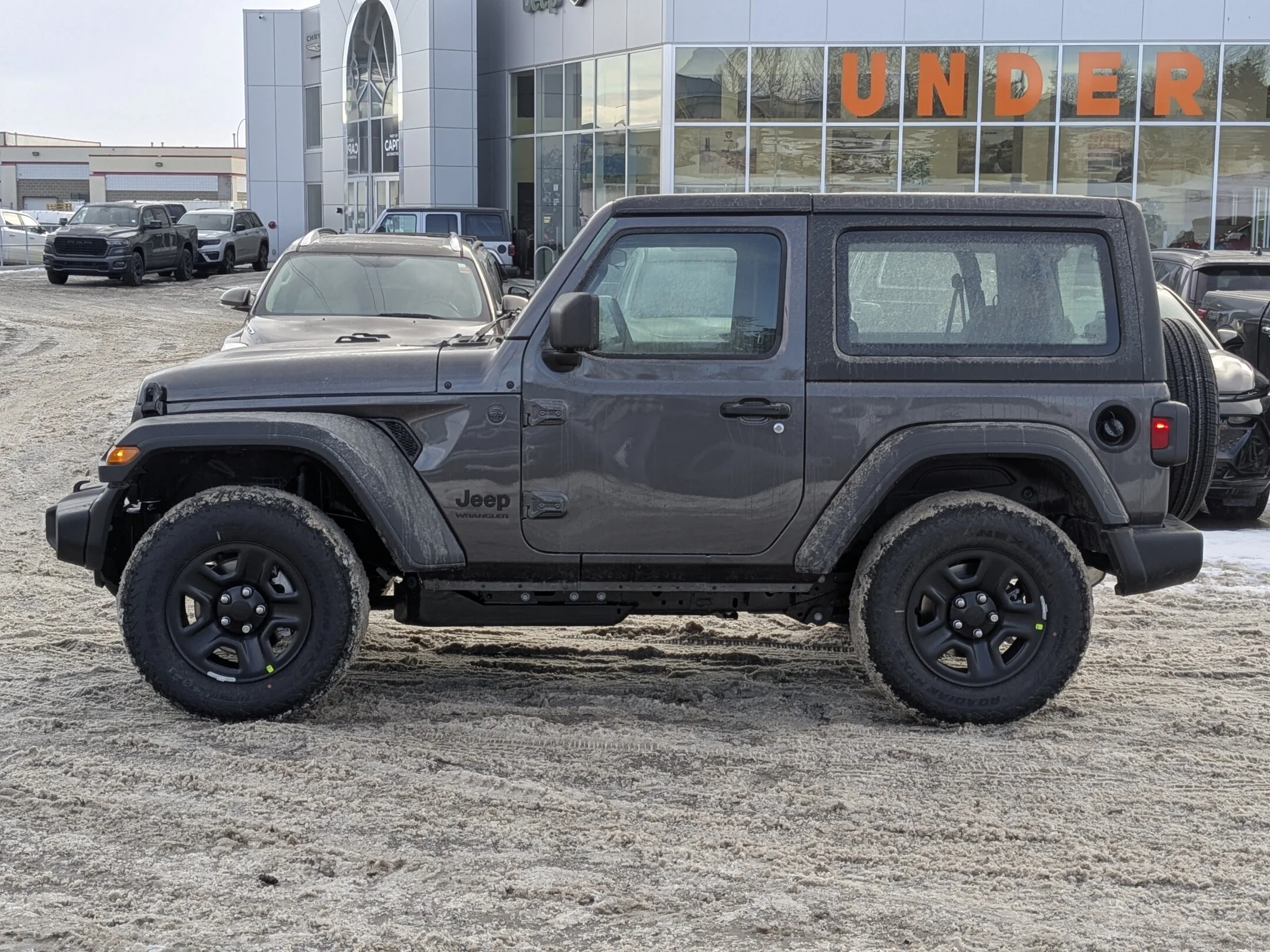 New 2026 Grey Jeep Sport - - Black Freedom Hardtop - 8-Spd Auto - 12.3 Uconnect 5 - Selec-Speed Control & More! image 5
