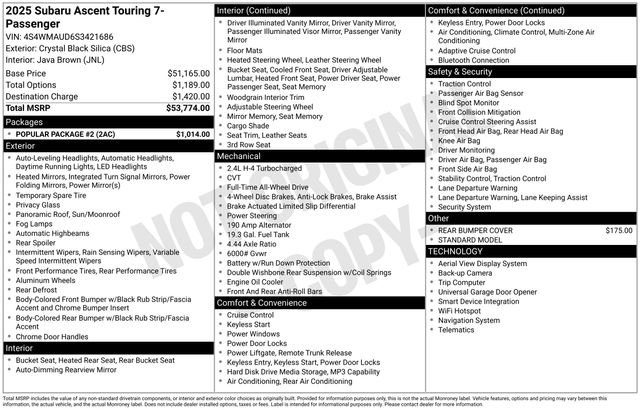 Used 2025 Black Subaru Touring image 21