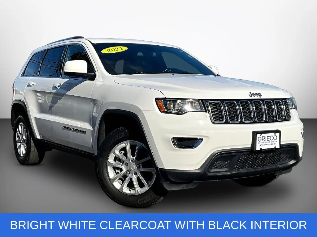 Used 2021 White Jeep Laredo E image 1
