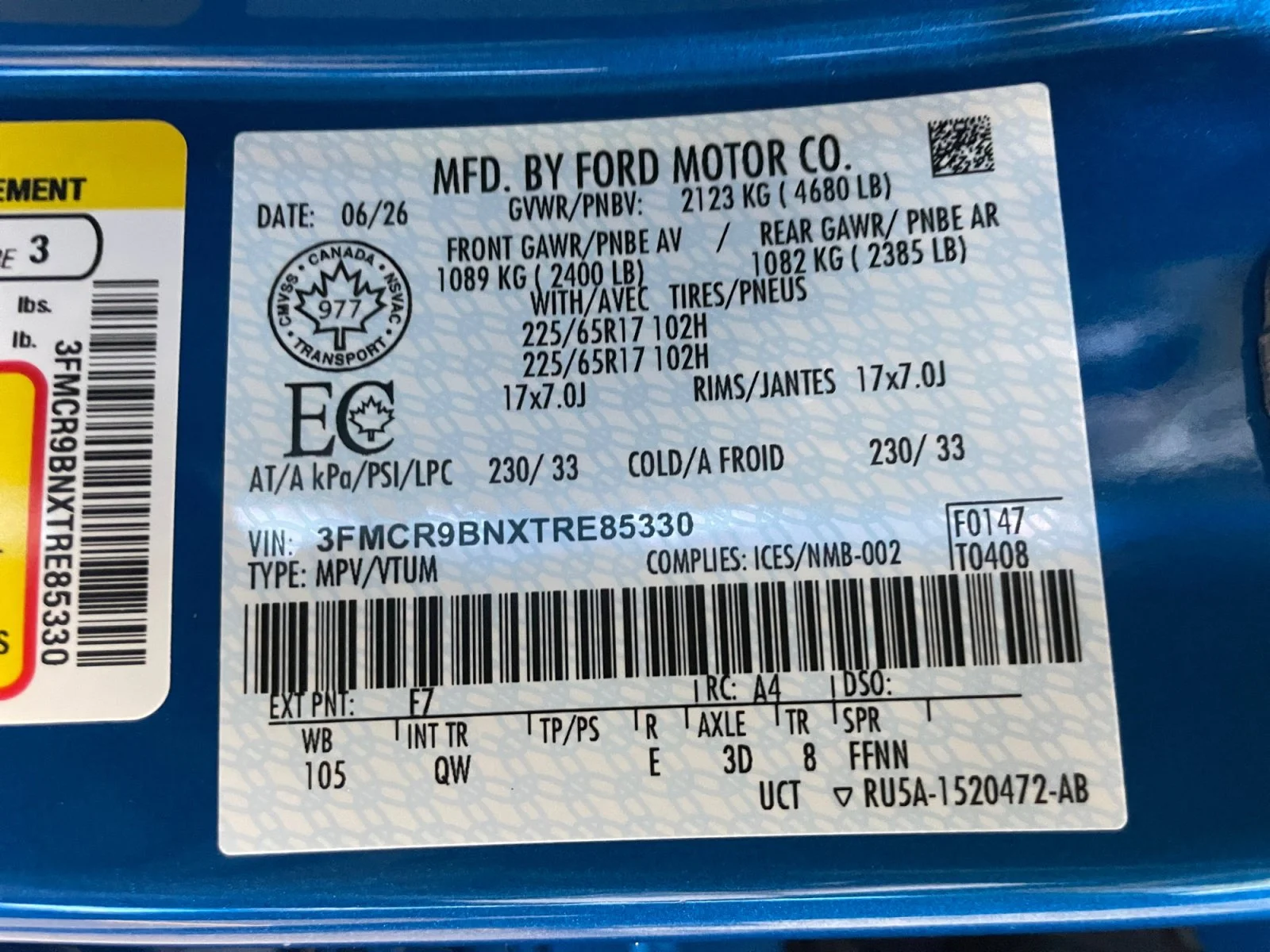 New 2026 Velocity Blue Metallic Ford Big Bend image 21