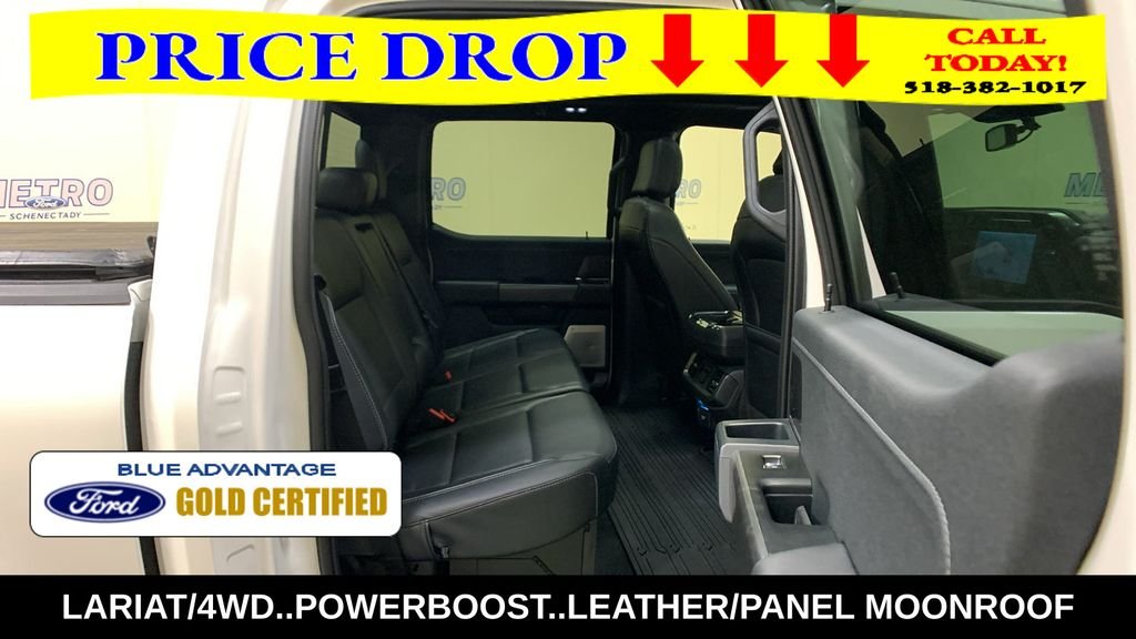 Certified Used 2025 White Metallic Ford Lariat image 16