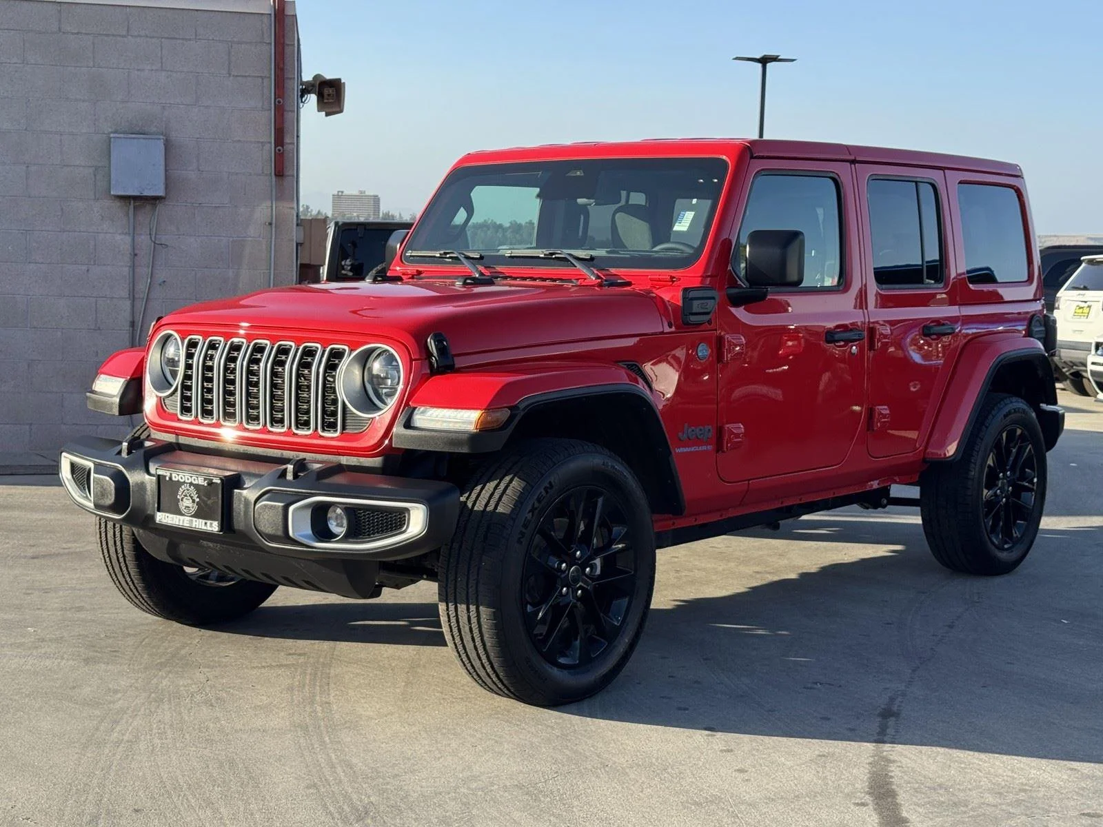 Certified Used 2025 Firecracker Red Clearcoat Jeep Sahara image 3