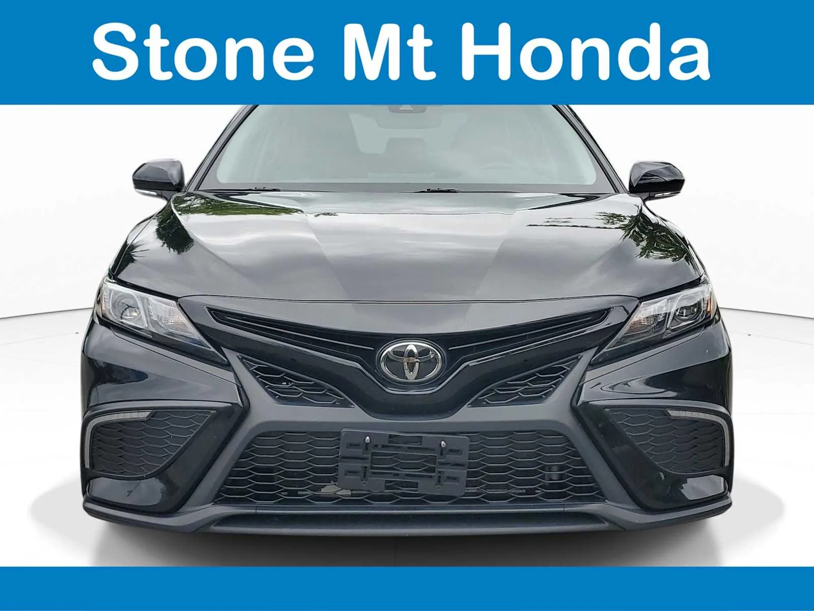 Used 2023 Midnight Black Metallic Toyota SE image 2
